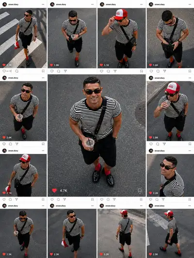Editorial Street Photography Instagram Collage