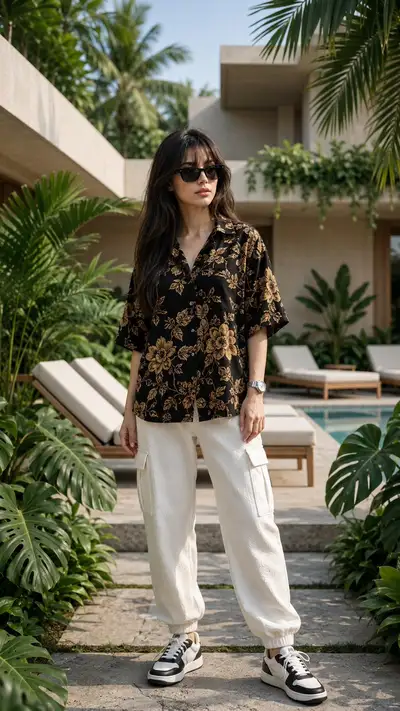 Luxury Tropical Villa Fashion Photo