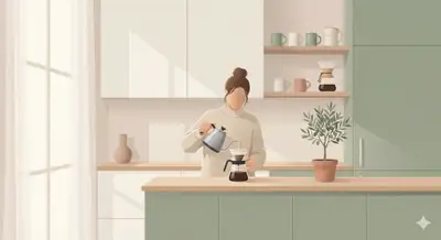 Scandinavian minimal pastel illustration template