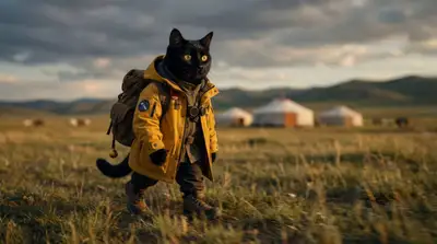 Mongolian Plains Cinematic Walk