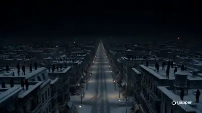 Filmisches Video: Sonnenaufgang durchbricht eine ewige Nacht