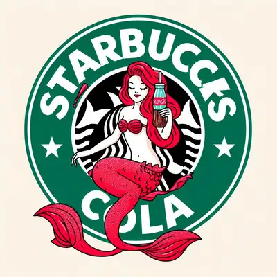 Starbucks Cola Logo Mashup