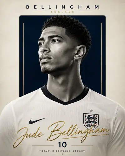 Ultra-premium editorial football player poster template