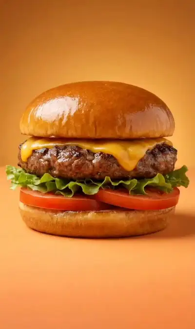 Annotation de vue éclatée animée d'un burger en couches