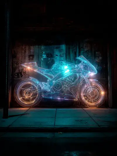 Cyberpunk Graffiti Hologram