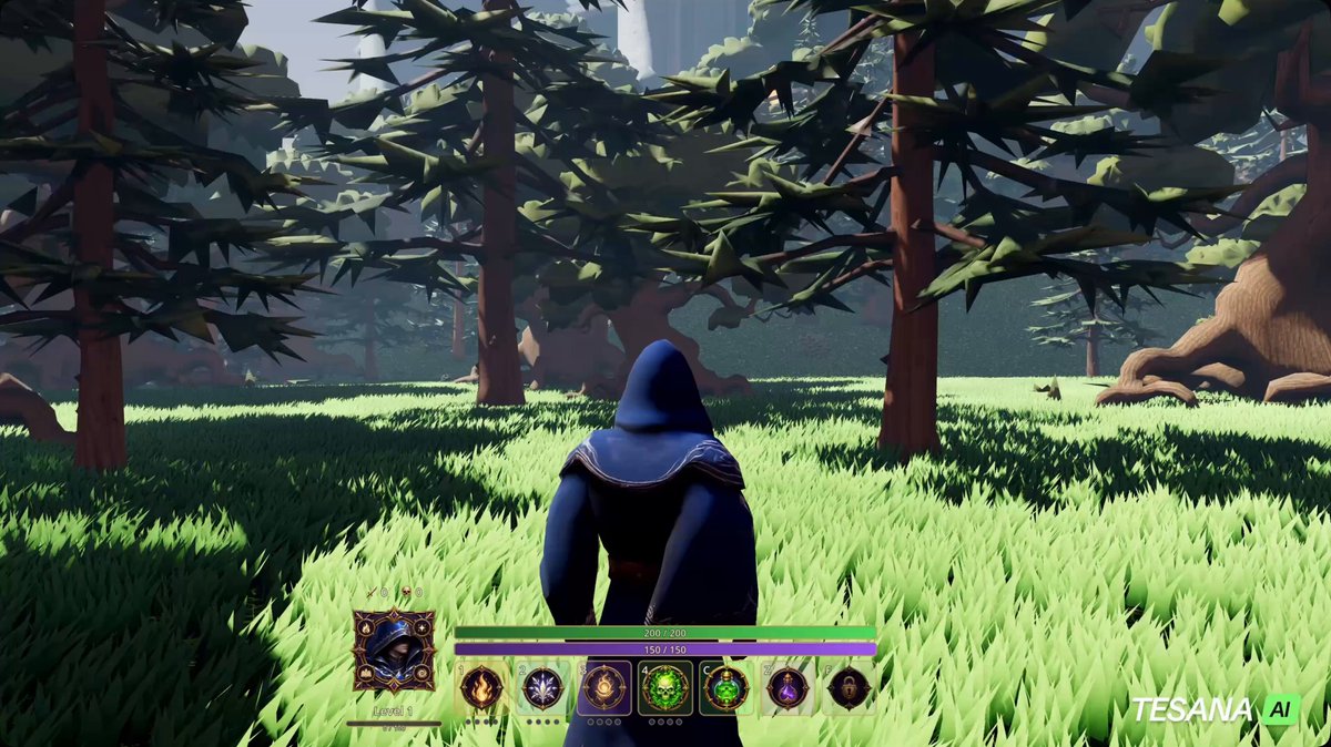 Starter prompts for building a 3D fantasy game with AI