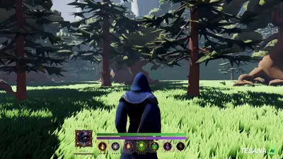 Starter prompts for building a 3D fantasy game with AI