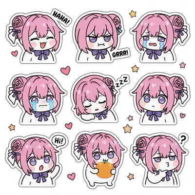 Doro Chibi Sticker Pack Prompt