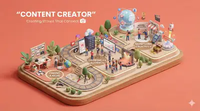 Career path miniature diorama template