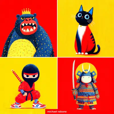 Kräftiger Papierstruktur-Charakterillustrationsstil (Midjourney sref)