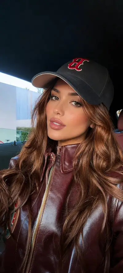 Close-up Selfie Portrait in Modern Car