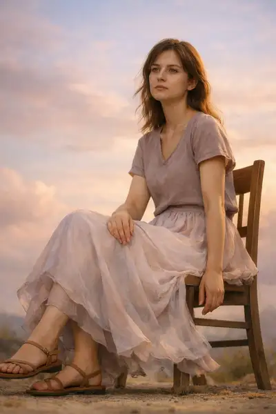 Cinematic Romantic Editorial Portrait Prompt