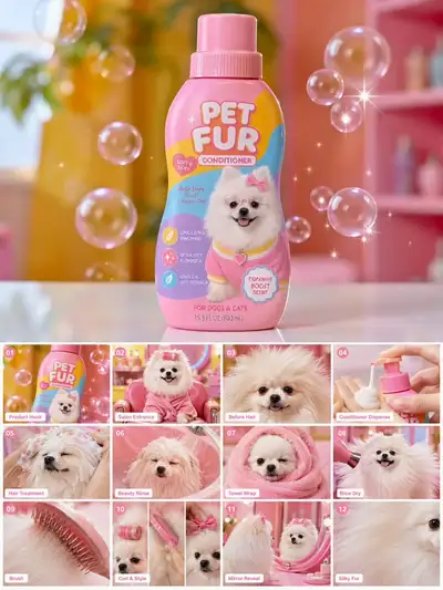 Condicionador de Pelagem Pet Glam Retrô - Comercial de TV