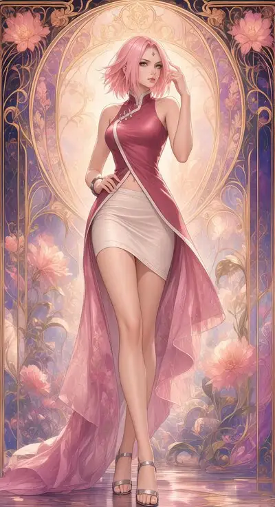 Glamorous Fashion Character Poster