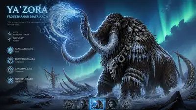 Frost-Mammut-Schamane-MOBA-Helden-Splash-Art