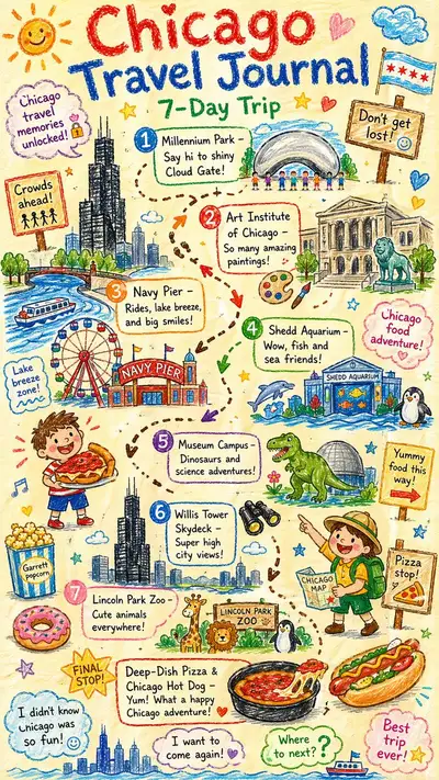 Kids' Crayon Travel Journal Illustration Prompt