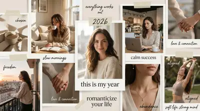 High-Aesthetic 2026 Vision Board Collage Prompt
