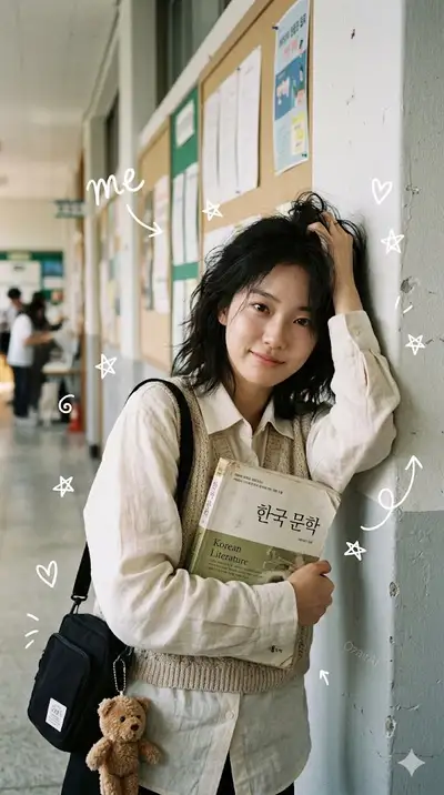 Cinematic Korean Girl Portrait Prompt