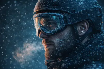 Hyper-Realistic Winter Sports Athlete Portrait