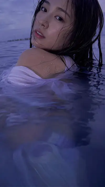 Photorealistic Water Portrait of Japanese Woman
