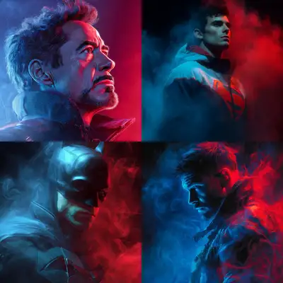 Neon Mist Portraiture AI Art Prompt