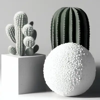 Snowball and Cactus Environmental Sculpture