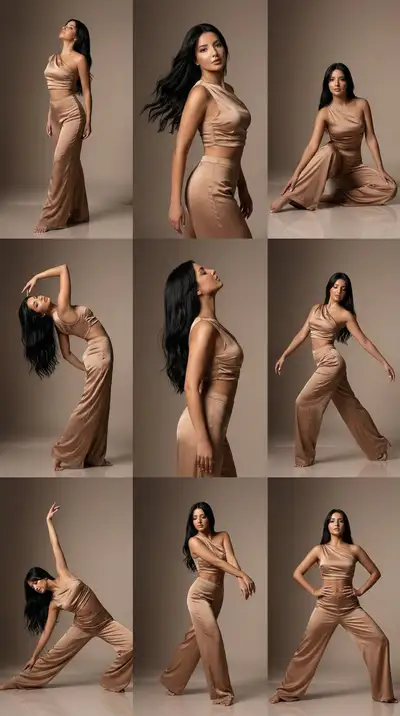 Luxury Dance Editorial 9-Panel Grid
