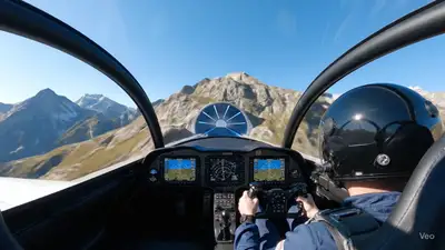 Sports Airplane Stunt Through Tunnel