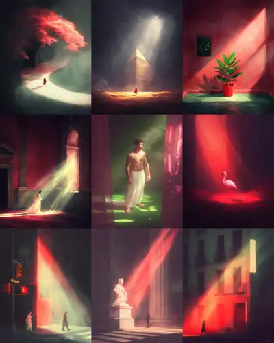Minimal Cinematic Sunlight Prompt