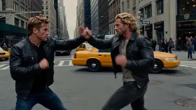 Cinematic NYC Street Fight with Energy Blast