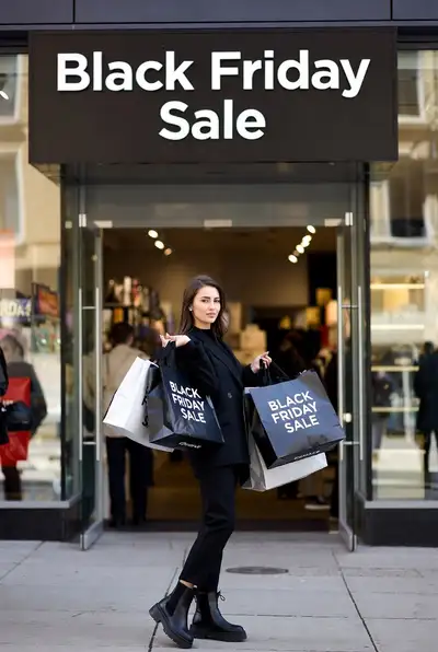 Black Friday Shopping Scene