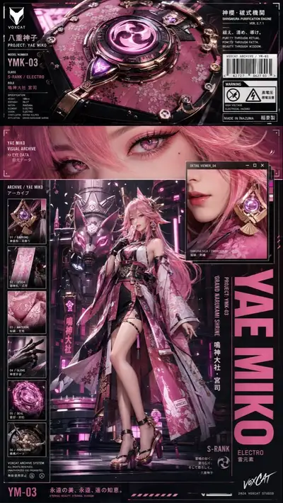Retro-Japanisches-Straßenmagazin x futuristische Industrietechnik-Editorial-Poster