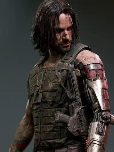 Original cyberpunk protagonist consistency reference prompt