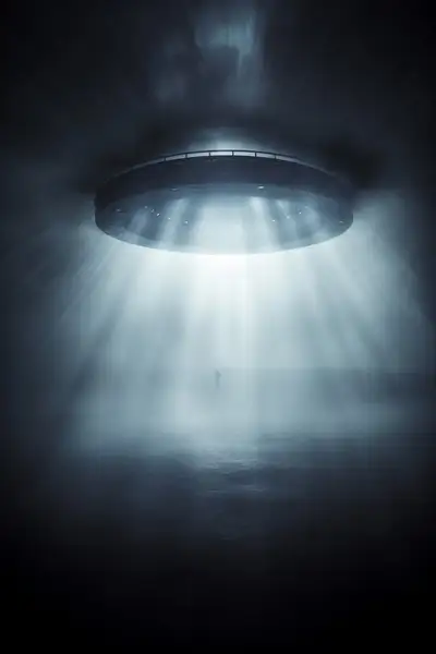 Escena de Abducción Extraterrestre Inspirada en The X-Files