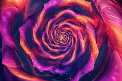 Psychedelic Geometric Kaleidoscope Prompt