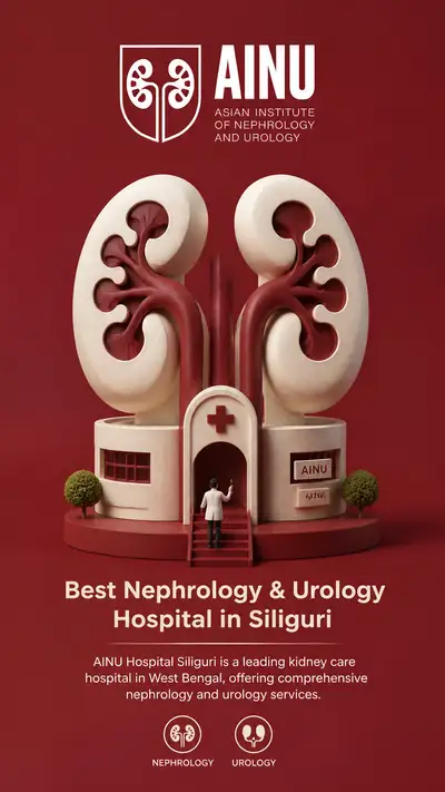 AINU Hospital creative 3D brand advertisement