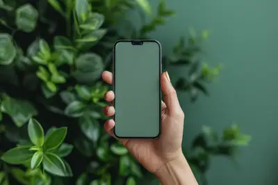 Green Screen Phone Mockup Prompt