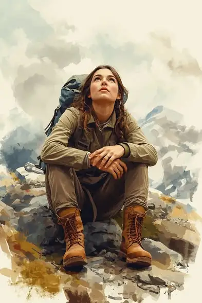 Mountain Expedition Resilience Art Prompt