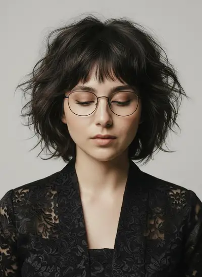 Scandinavian Minimalist Studio Fashion Portrait