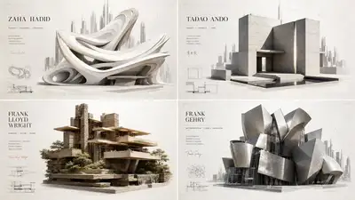 建筑师启发的结构概念渲染模板