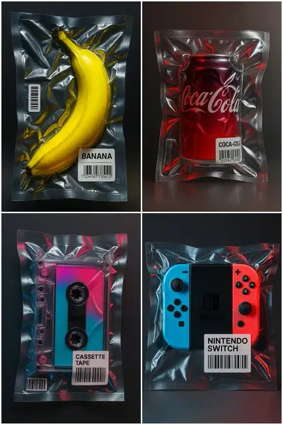 Vacuum-Sealed Product Photography Prompt