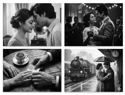 Retro-Romantic Film Noir Photo Series