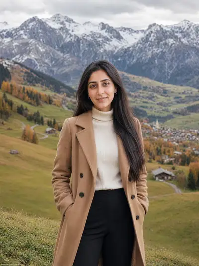 Herbstliches Alpwiesenporträt im Wollmantel