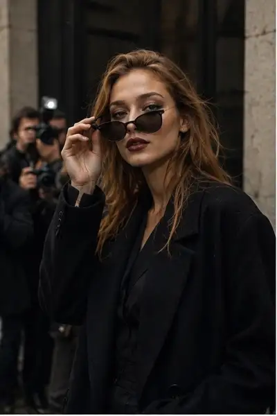 Dokumentarfoto im Street-Style der Fashion Week