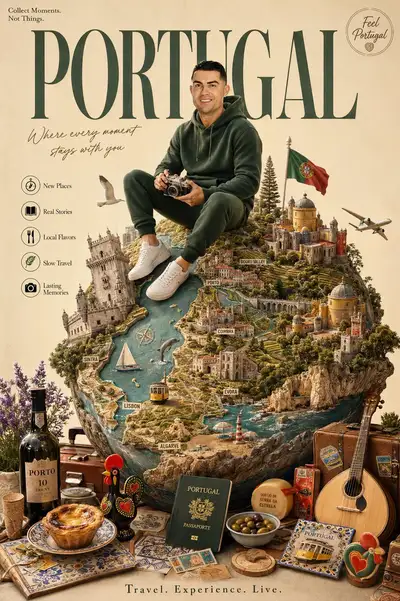Miniature Diorama Travel Poster Template for Any Destination