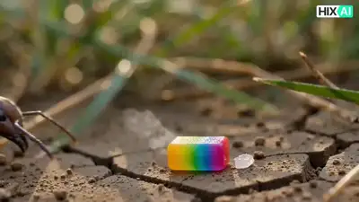 Ant and Girl Candy Heart Video Prompt