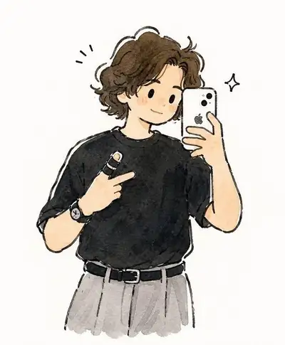ミニマルな手描きの落書きイラストのプロンプト