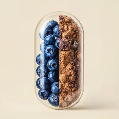 Blueberry Capsule Supplement Ad Prompt
