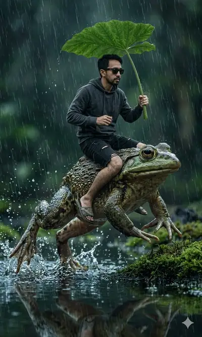 Surreal Giant Bullfrog Ride