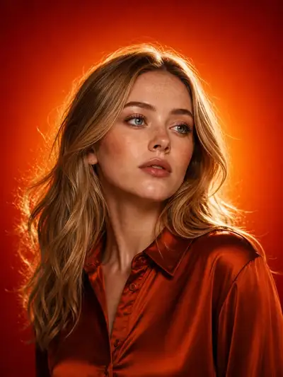 東アジアの女性の映画的な美のポートレート